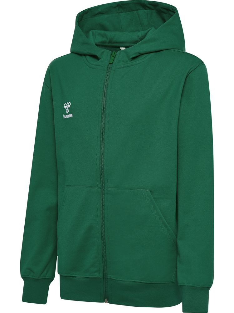 Hummel hmlGO 2.0 ZIP HOODIE KIDS - evergreen