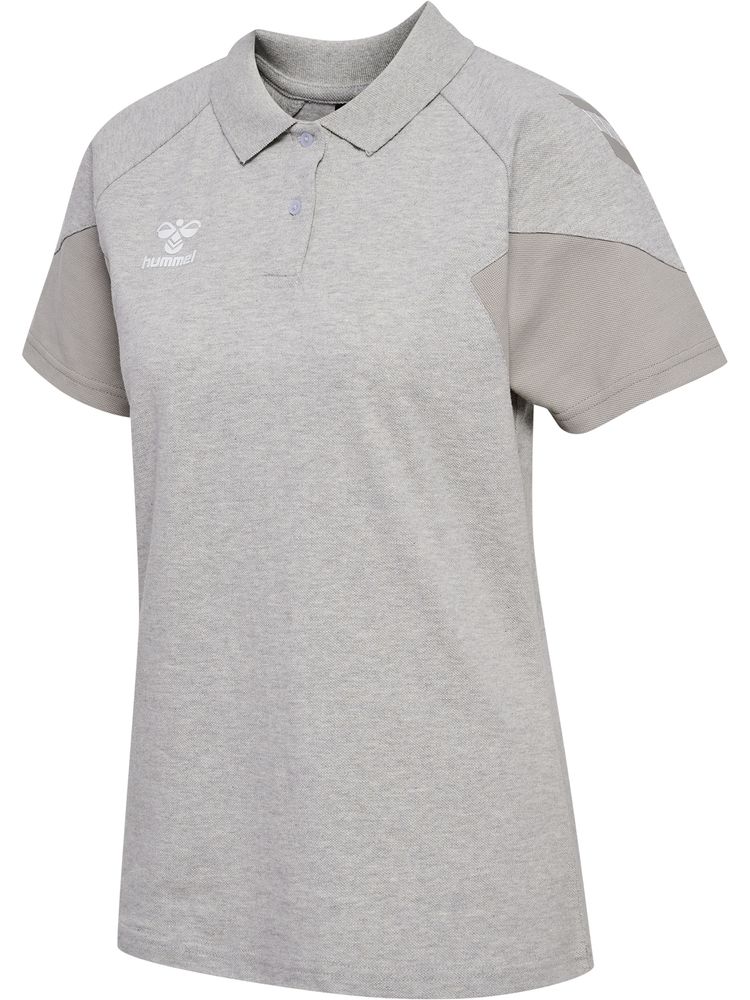 Hummel hmlTRAVEL POLO WOMAN - light grey melange