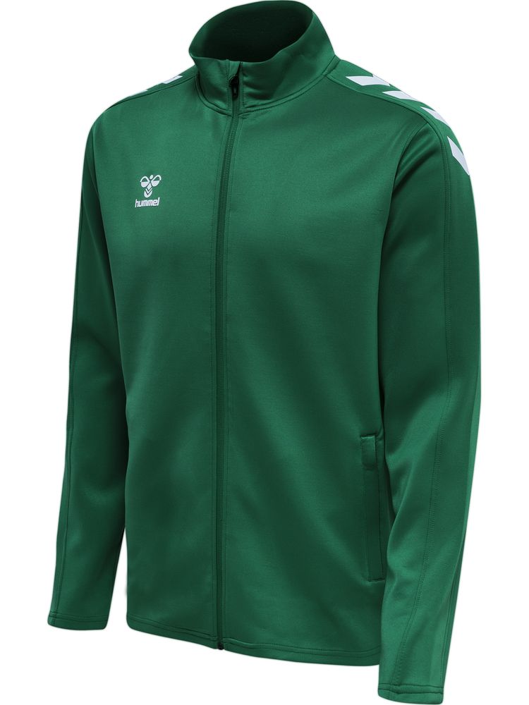 Hummel hmlCORE XK POLY ZIP SWEAT - evergreen