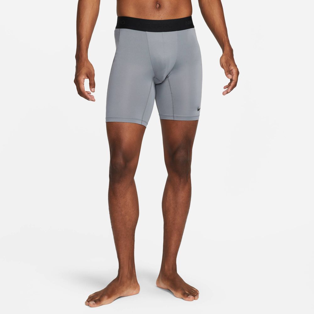 Nike Pro Lange Dri-FIT Fitnessshorts für Herren - Smoke Grey / Black