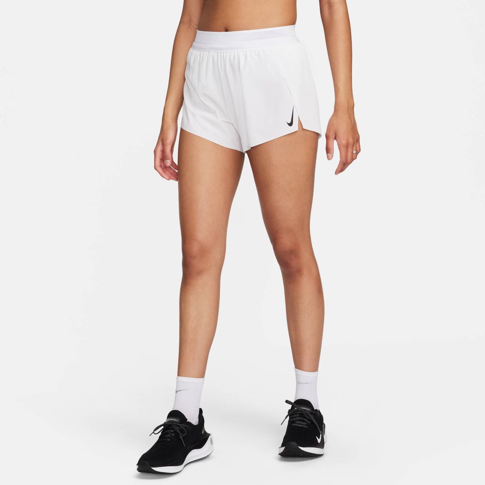 Nike AeroSwift Dri-FIT ADV Laufshorts mit mittelhohem Bund und Innenslip (Damen, ca. 7,5 cm) - White / Black