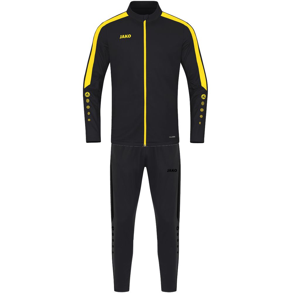 Jako Trainingsanzug Polyester Power - schwarz/citro