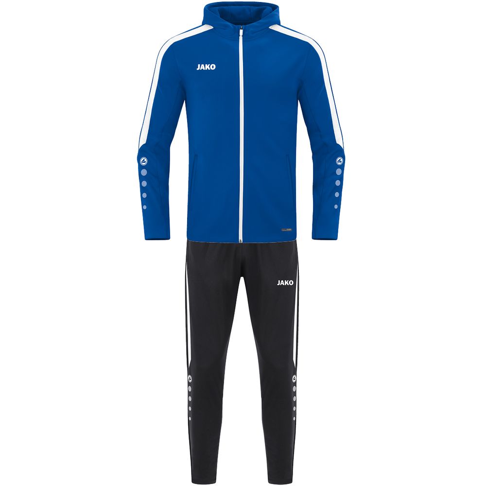 Jako Trainingsanzug Polyester Power mit Kapuze - royal
