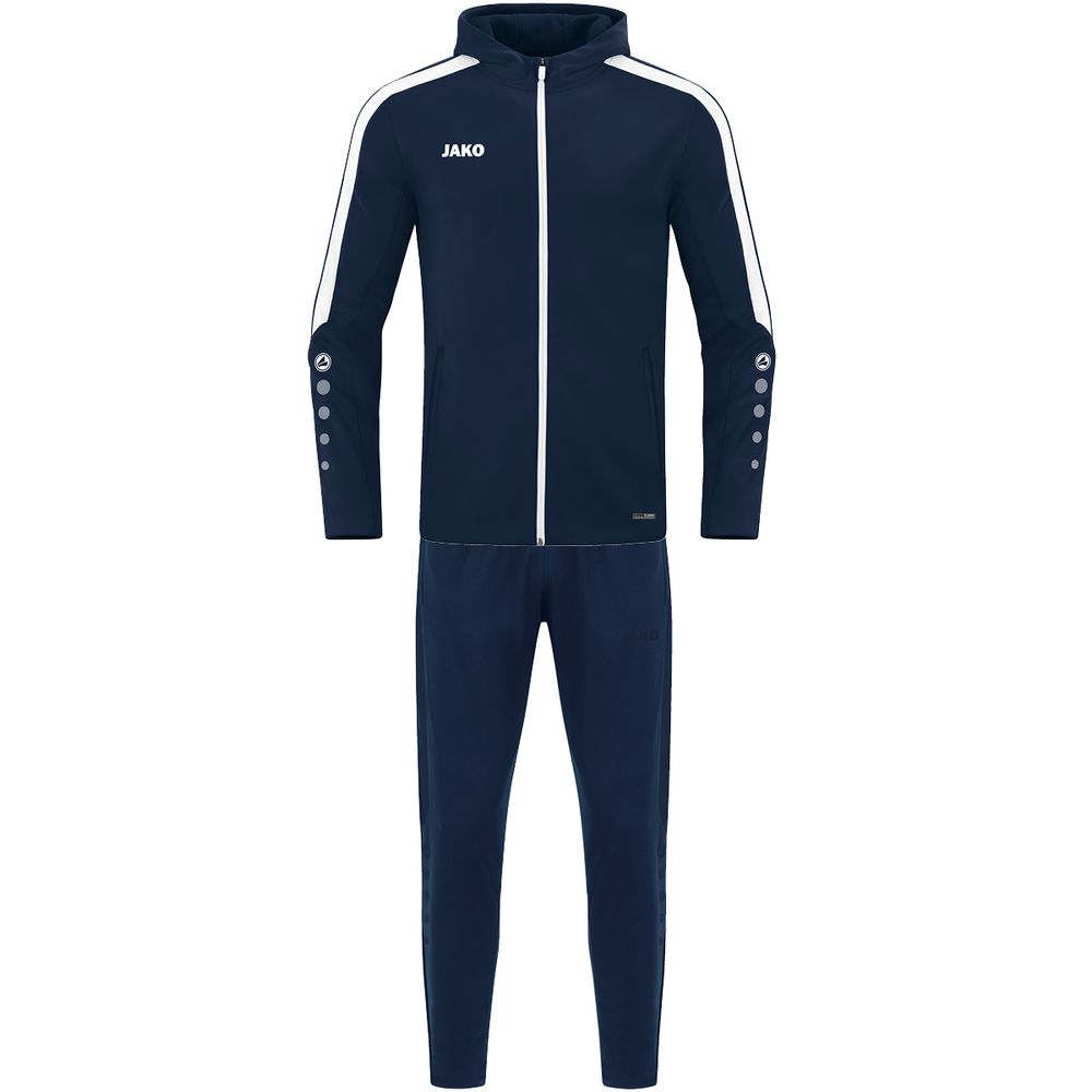 Jako Trainingsanzug Polyester Power mit Kapuze - marine