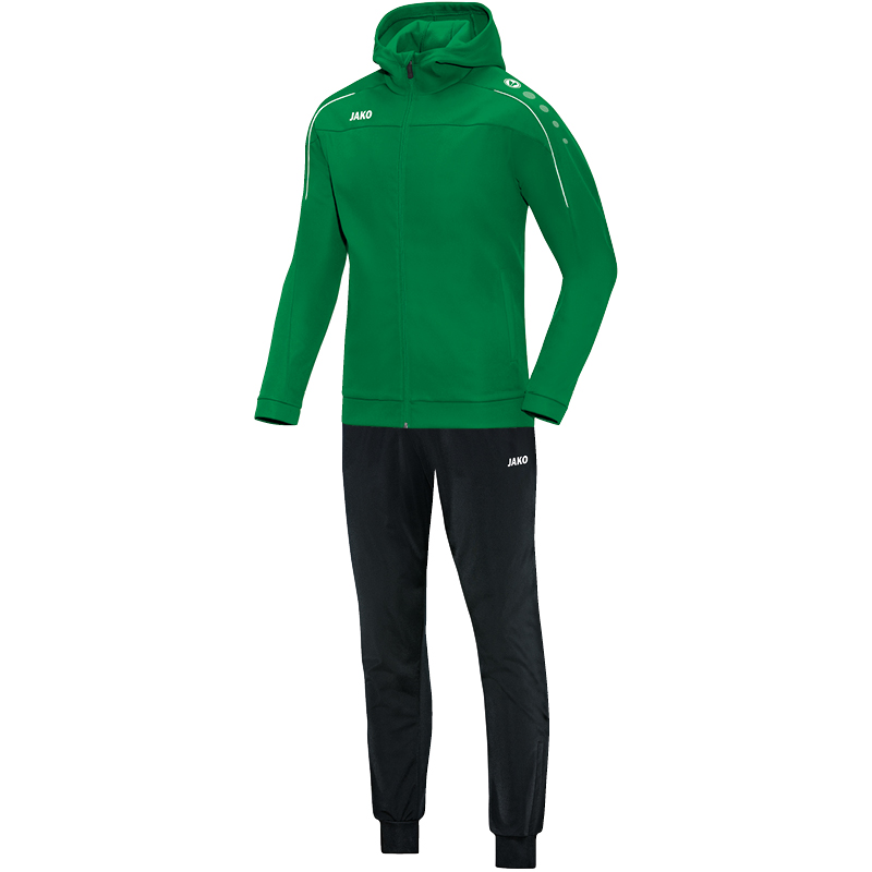 Jako Trainingsanzug Polyester Classico mit Kapuze - sportgrün