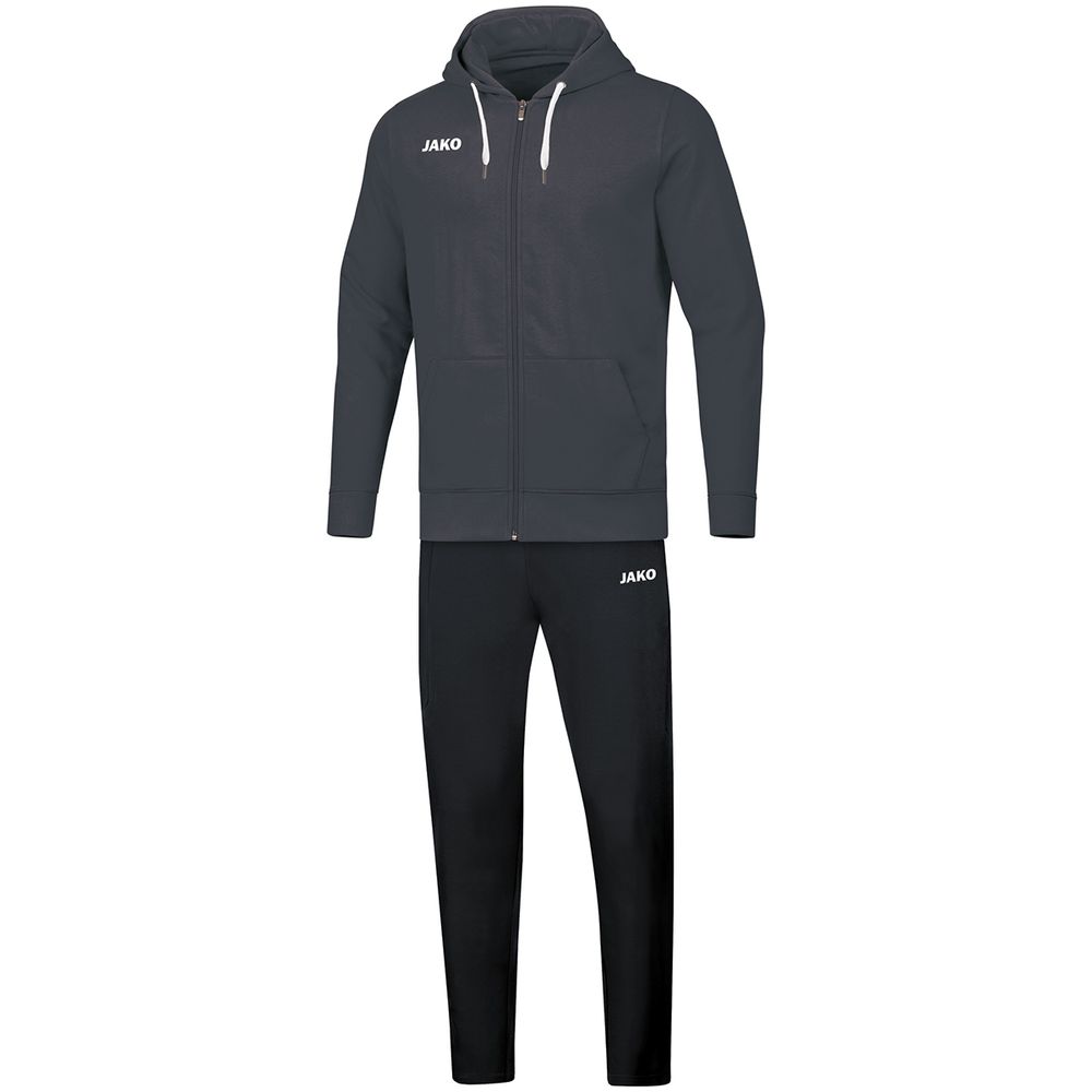 Jako Jogginganzug Base mit Kapuze - anthrazit