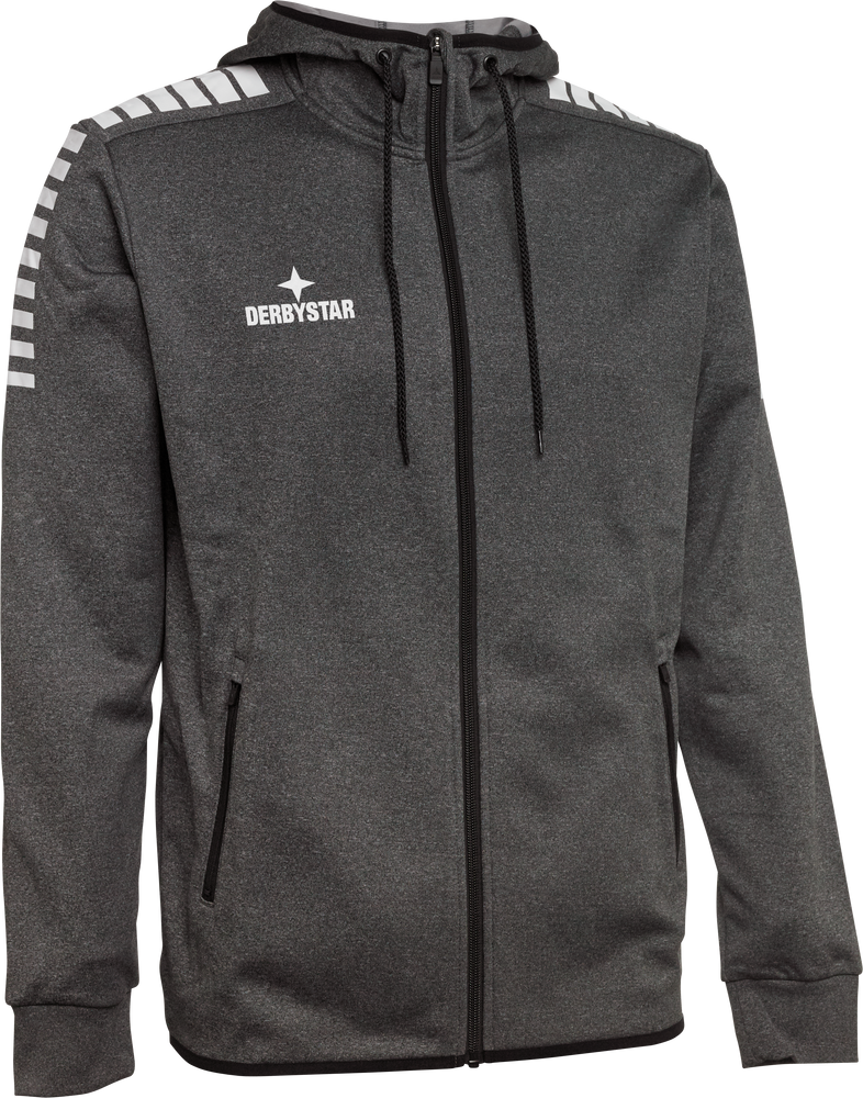 Derbystar Primo Kapuzenjacke - grau schwarz