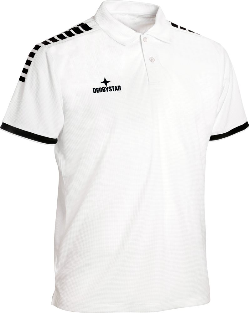 Derbystar Primo Polo-Shirt - weiss schwarz