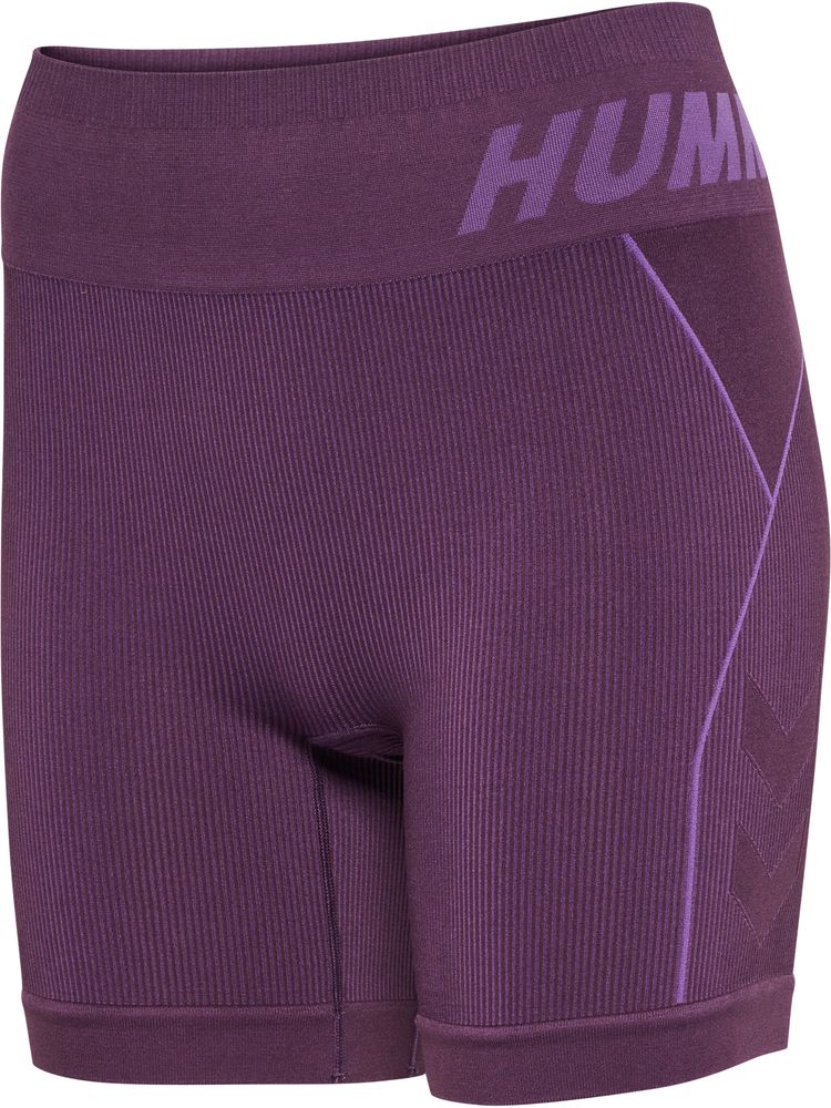 Hummel Hmlte Christel Seamless Shorts - plum perfect/bellflower melan
