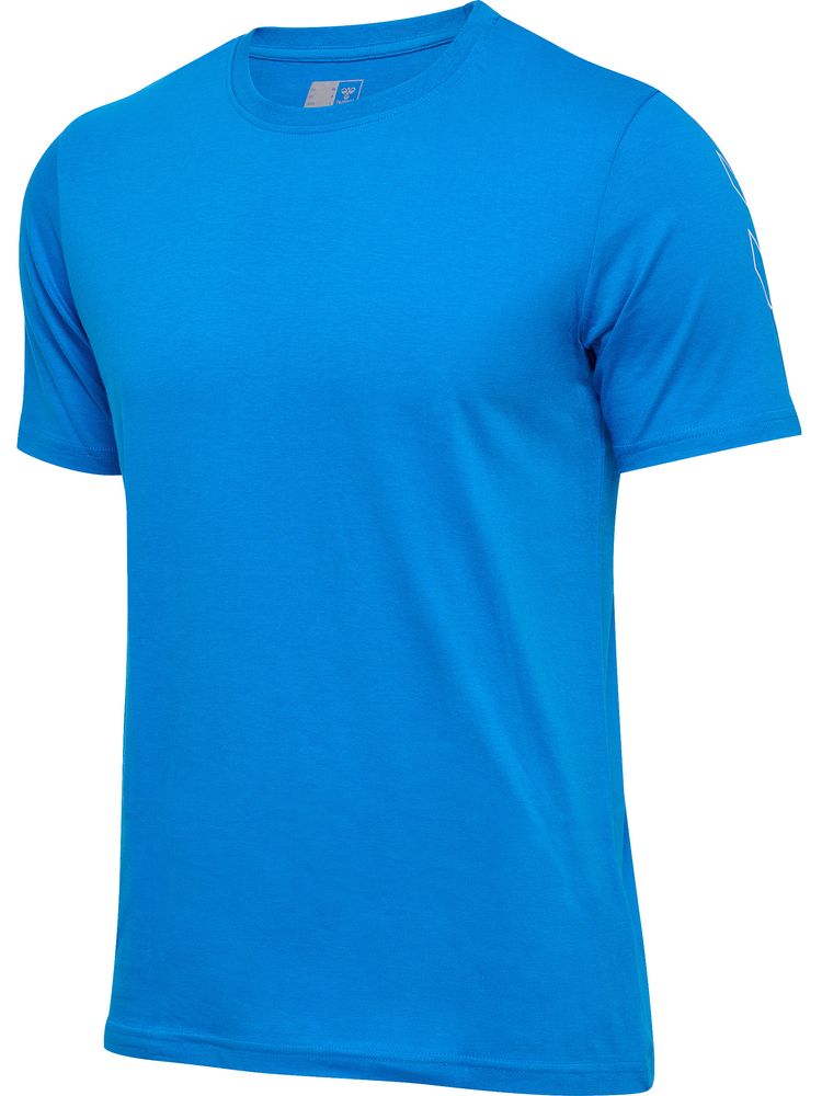 Hummel Hmlelemental Chevron Cotton Tee - indigo bunting