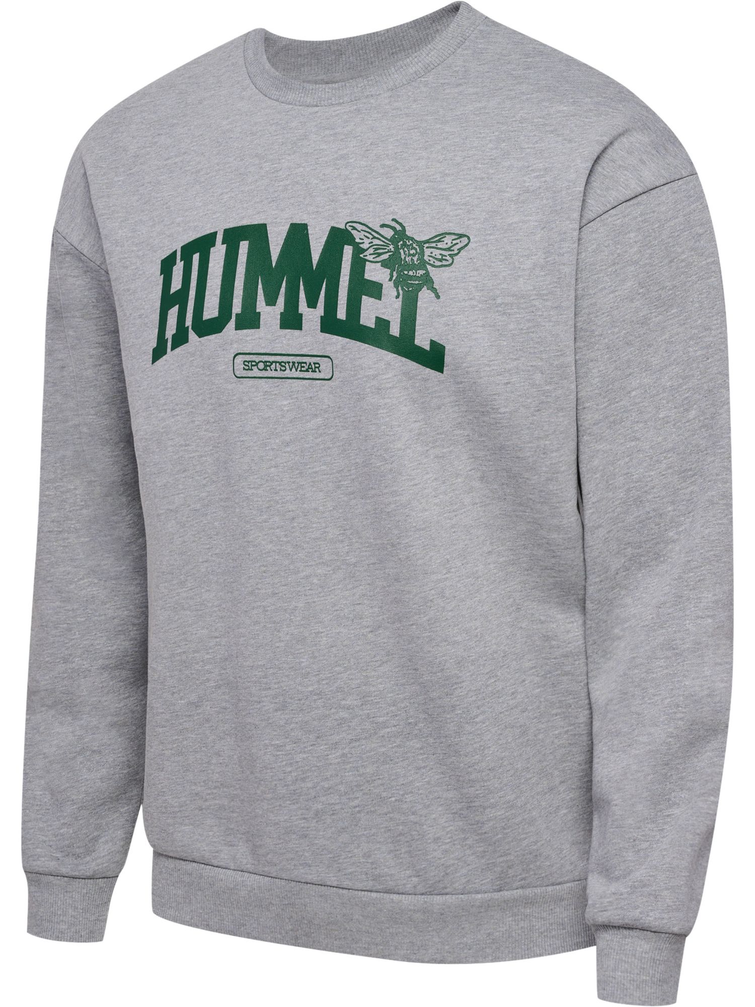 Hummel Hmlloose Crewneck University Bee - grey melange