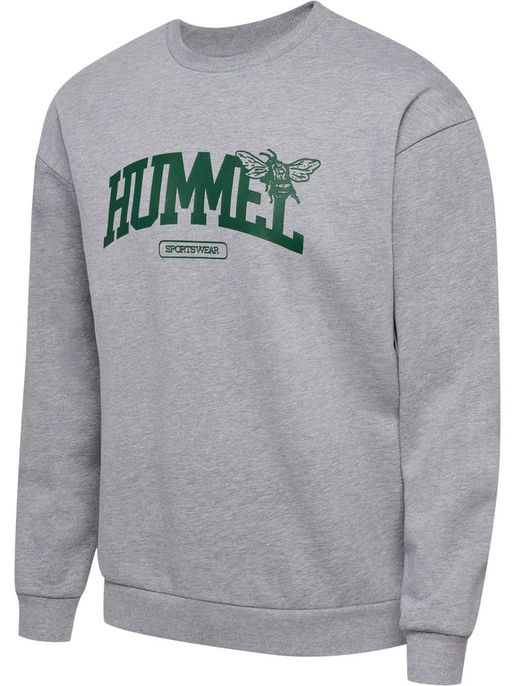 Hummel Hmlloose Crewneck University Bee - grey melange