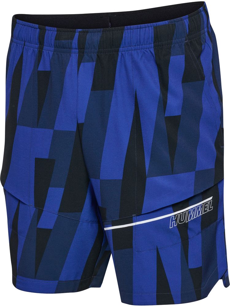 Hummel Hmlcourt Aop Pocket Shorts - sodalite blue