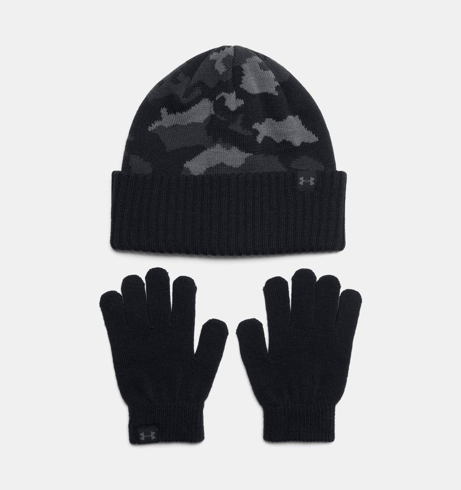 Under Armour B Beanie/Glove Combo - black