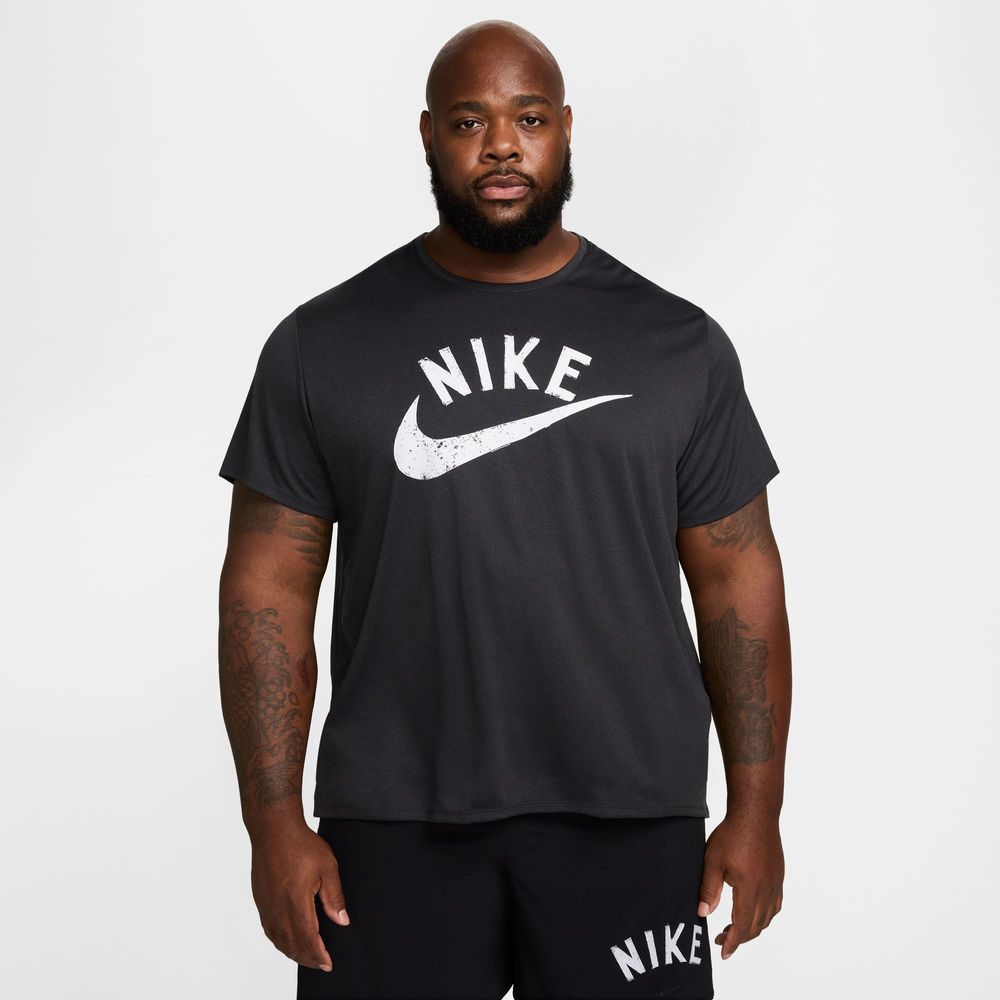 Nike Miler Swoosh Nike Dri-FIT Kurzarm-Laufoberteil für Herren