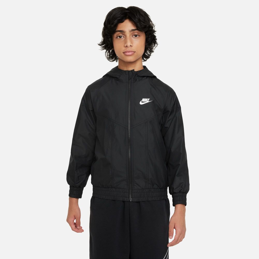 Nike K Nsw Wr Hd Jacke - black/black/black/white