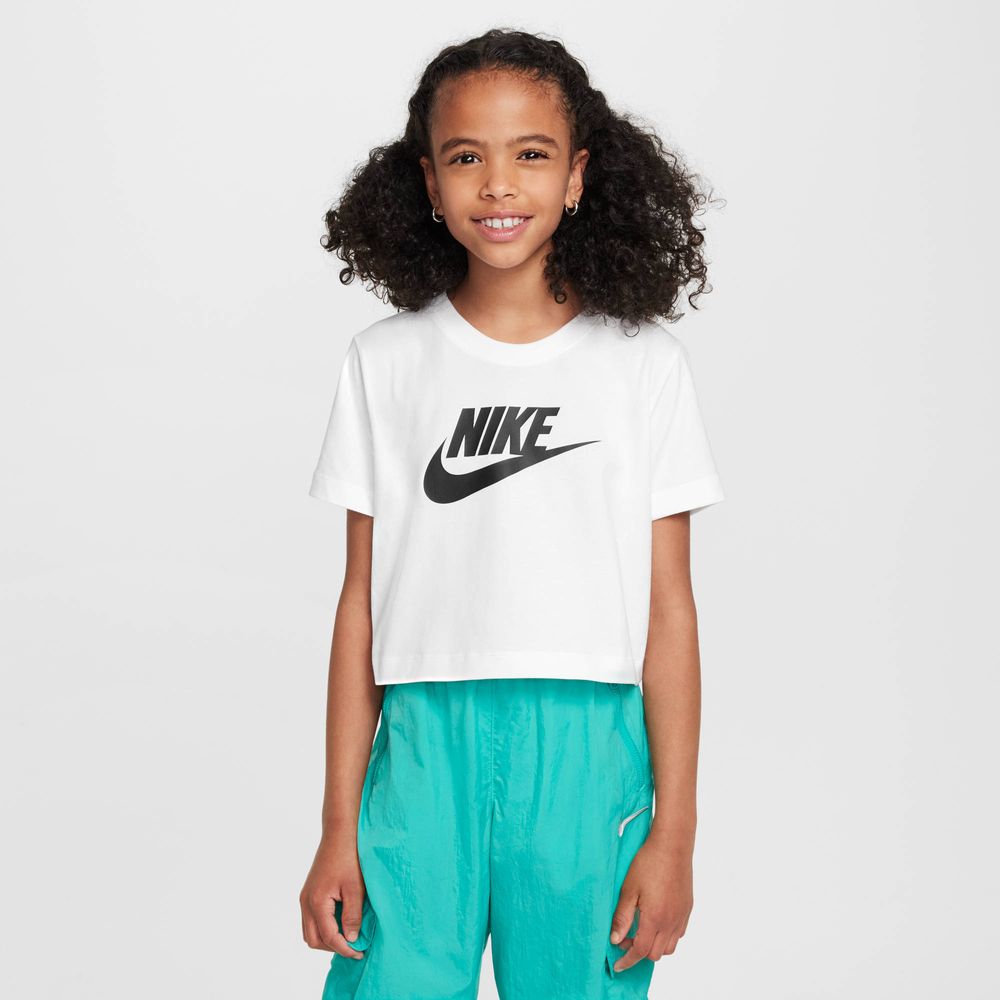 Nike Sportswear Kurz-T-Shirt für ältere Kinder - Weiß