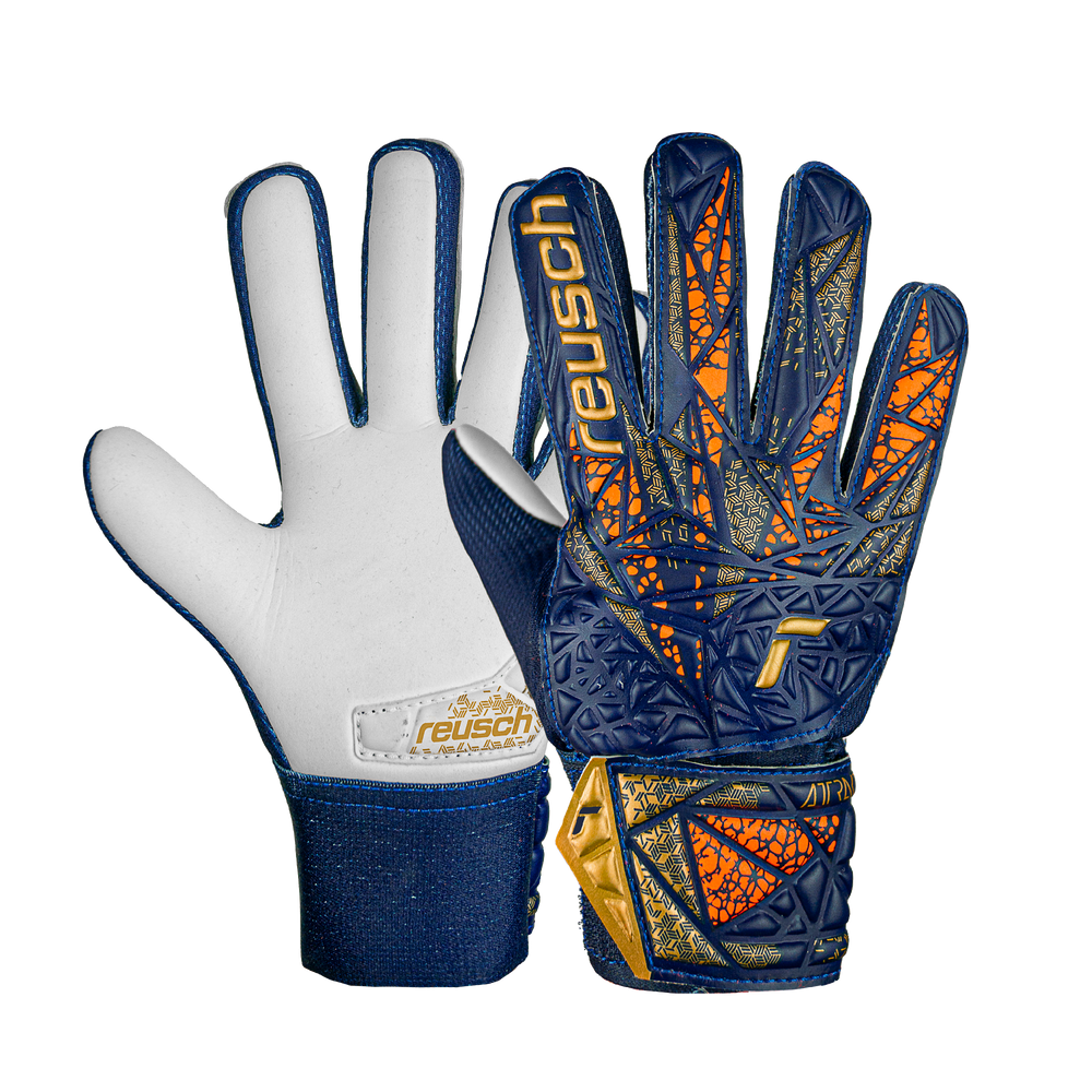 Reusch Attrakt Starter Grip - premium blue / gold