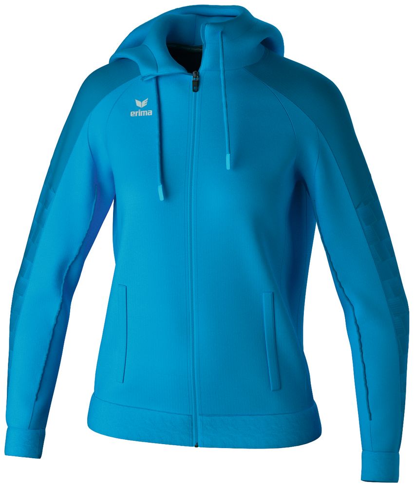 Erima Evo Star Training Jacket With Hood - curacao/mykonos