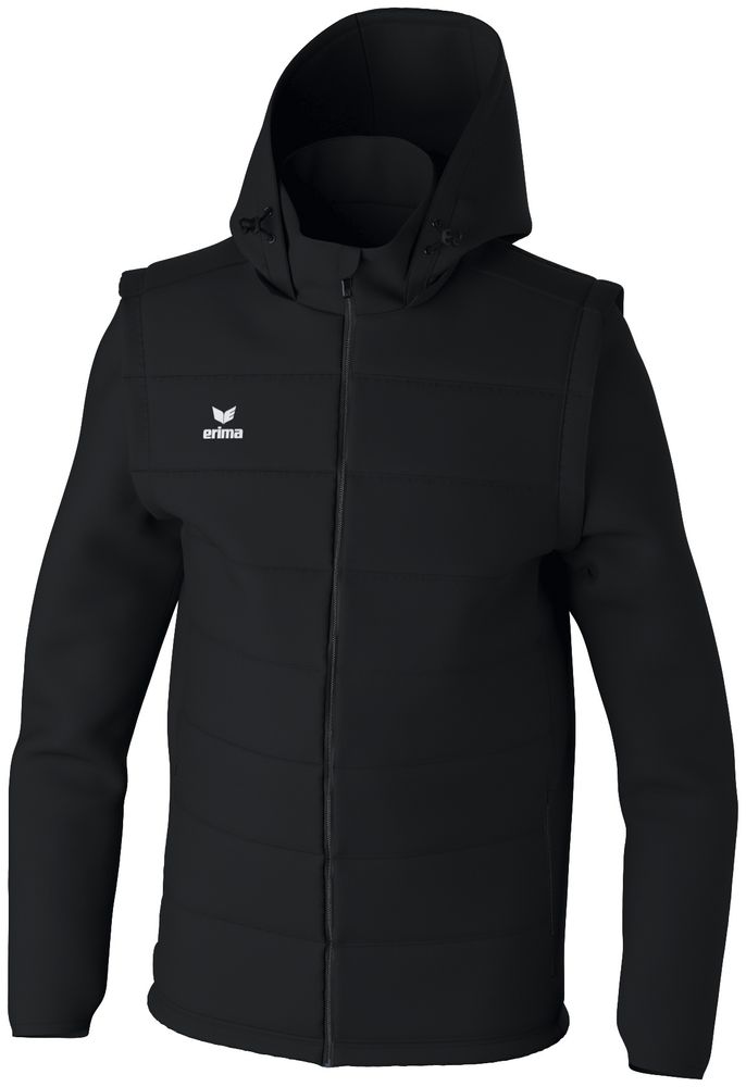 Erima Team Jacket With Removable Sleeves - black