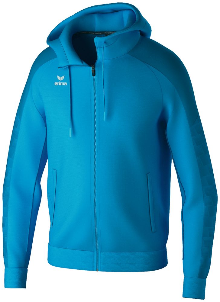 Erima Evo Star Training Jacket With Hood - curacao/mykonos