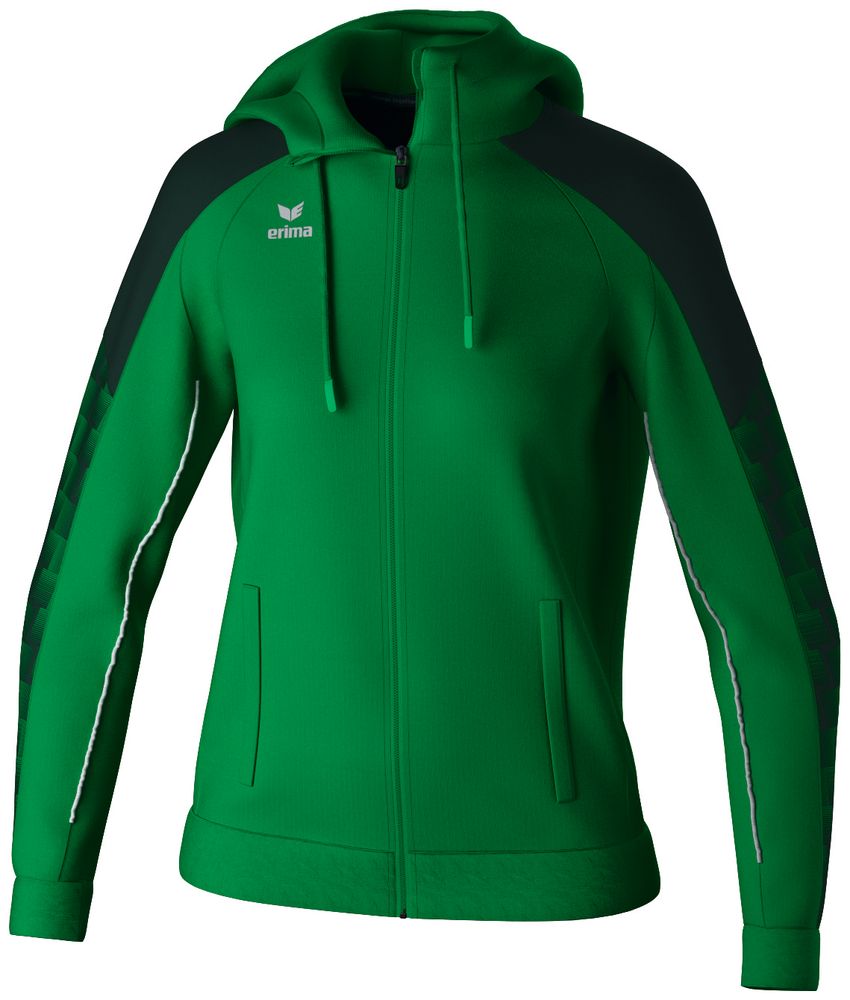 Erima Evo Star Training Jacket With Hood - smaragd/pine grove