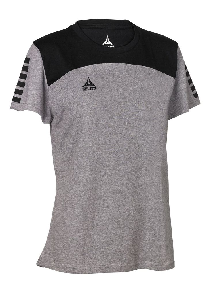 Select T-Shirt Oxford Damen V22 - schwarz grau