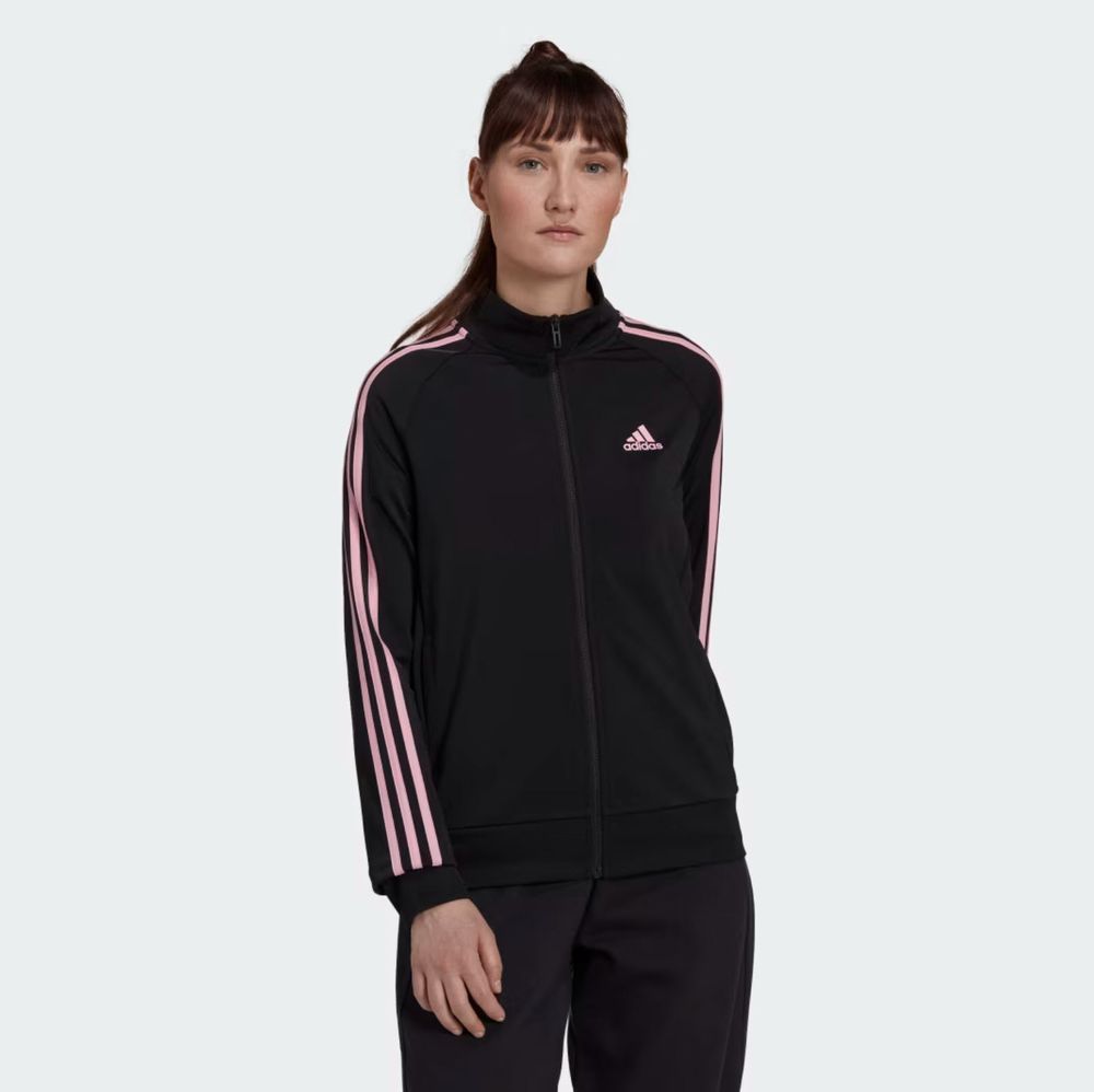 Adidas Damen Sportswear Essentials Warm-Up Slim 3-Stripes Trainingsjacke Trainingsbekleidung