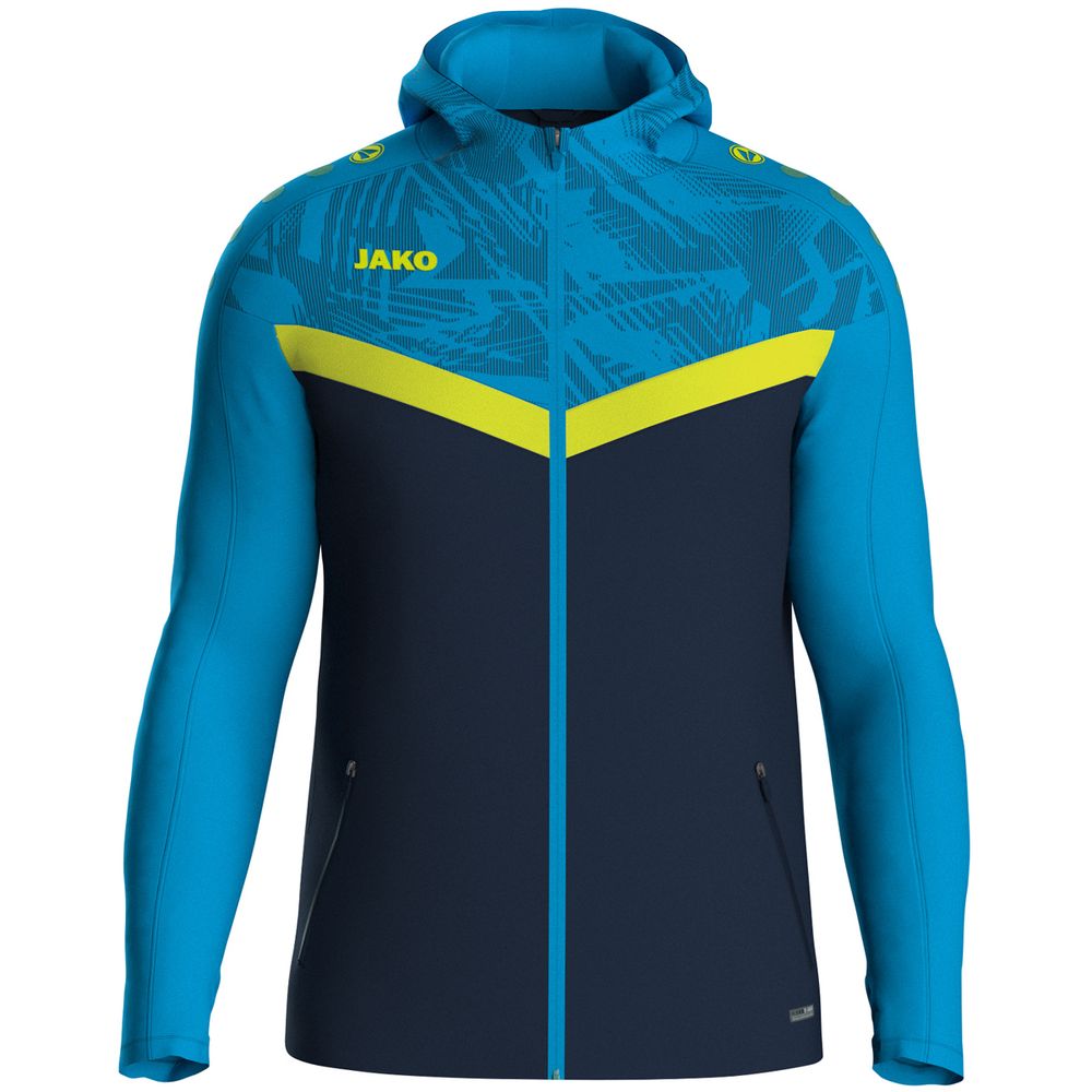 Jako Kapuzenjacke Iconic - marine/jako blau/neongelb