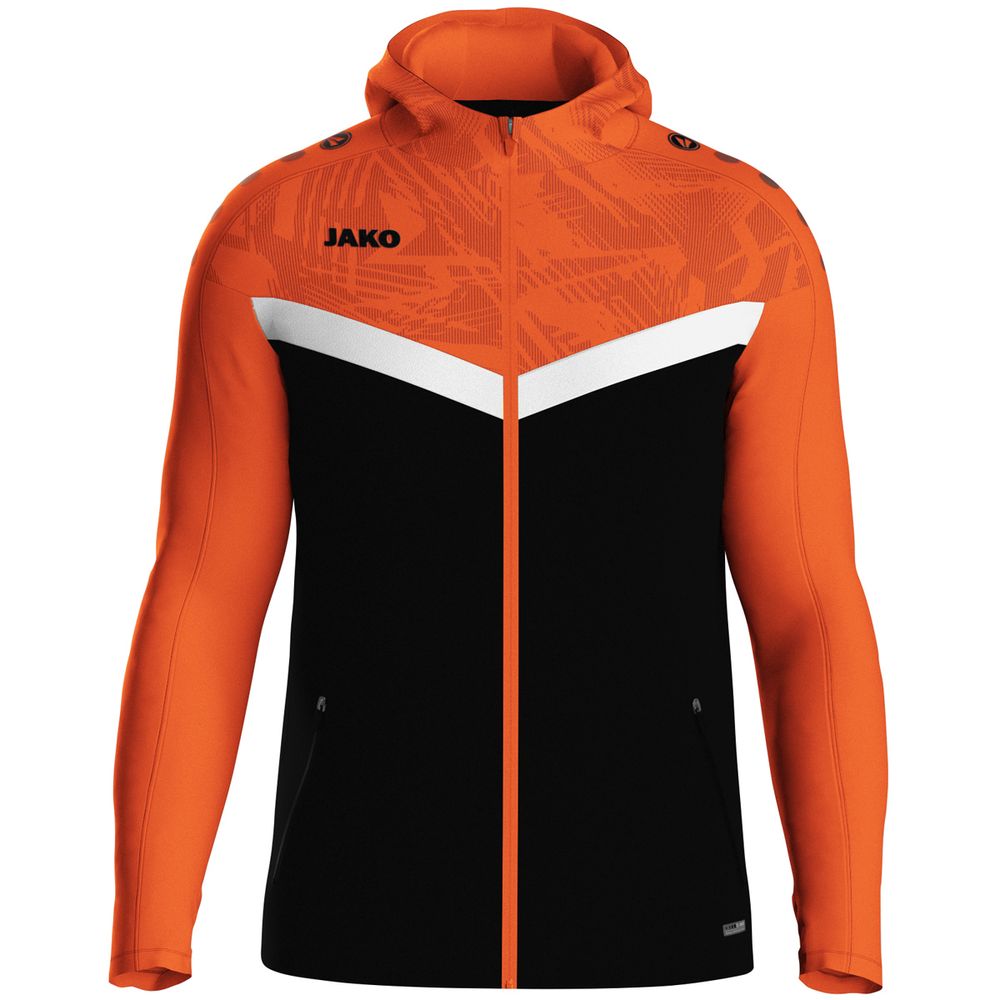 Jako Kapuzenjacke Iconic - schwarz/neonorange