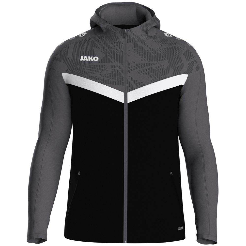 Jako Kapuzenjacke Iconic - schwarz/anthrazit