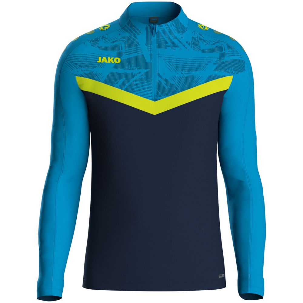 Jako Ziptop Iconic - marine/jako blau/neongelb