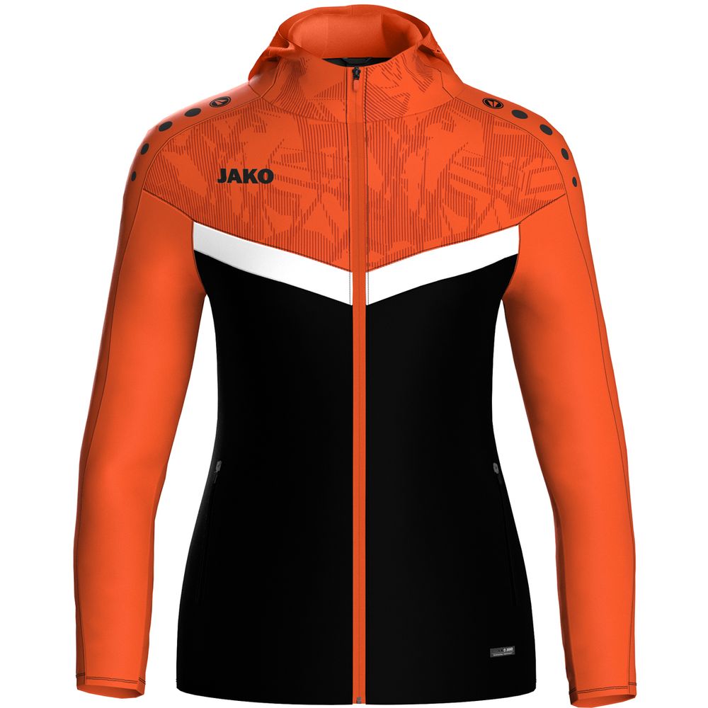 Jako Kapuzenjacke Iconic - schwarz/neonorange