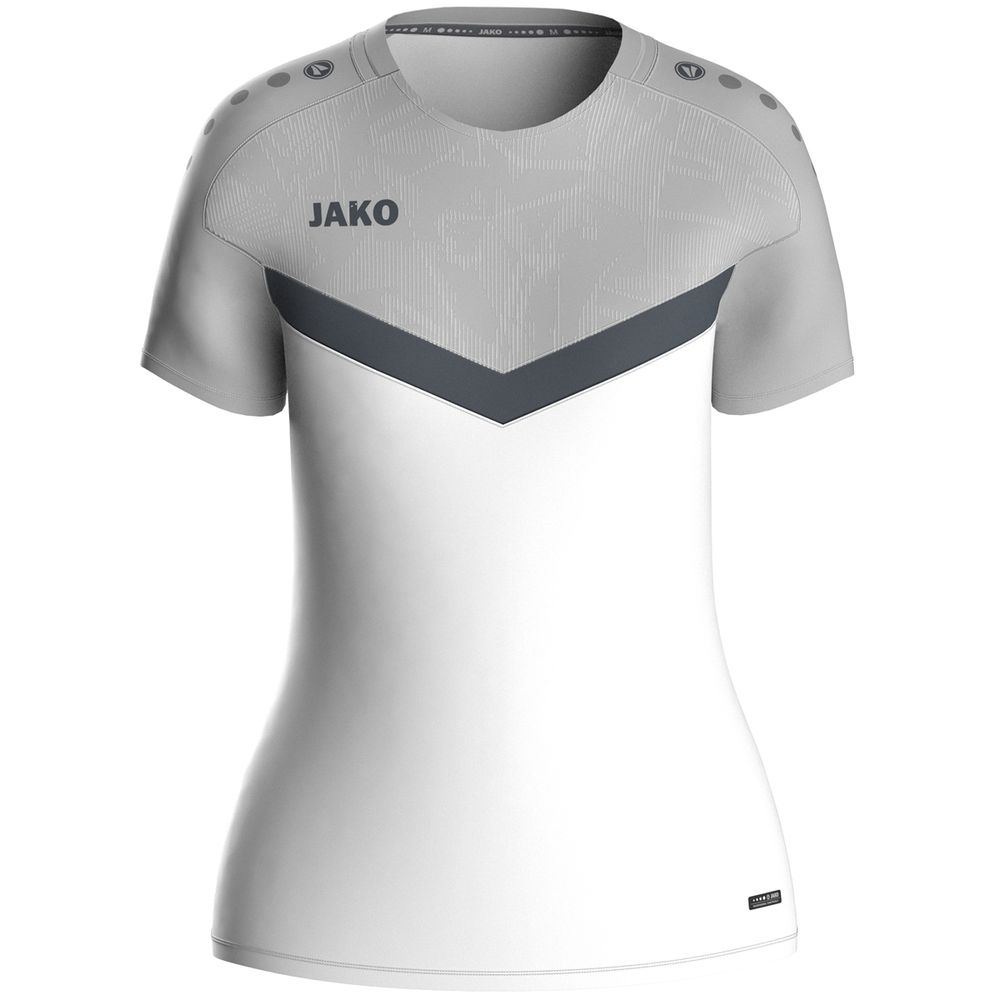 Jako T-Shirt Iconic - weiß/soft grey/anthra light