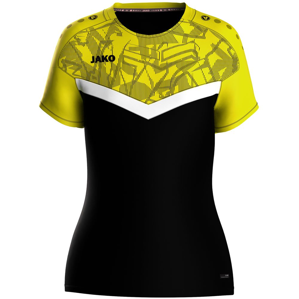 Jako T-Shirt Iconic - schwarz/soft yellow