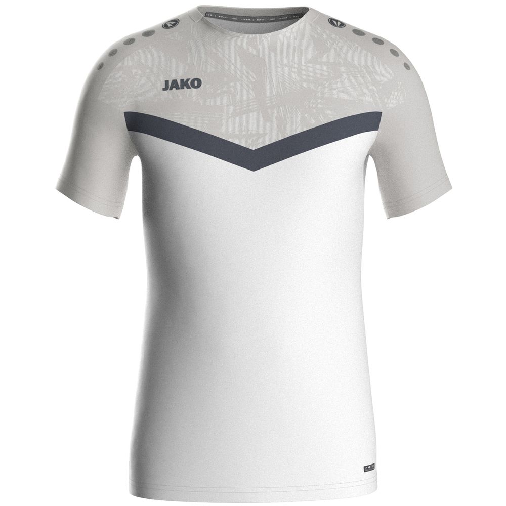 Jako T-Shirt Iconic - weiß/soft grey/anthra light