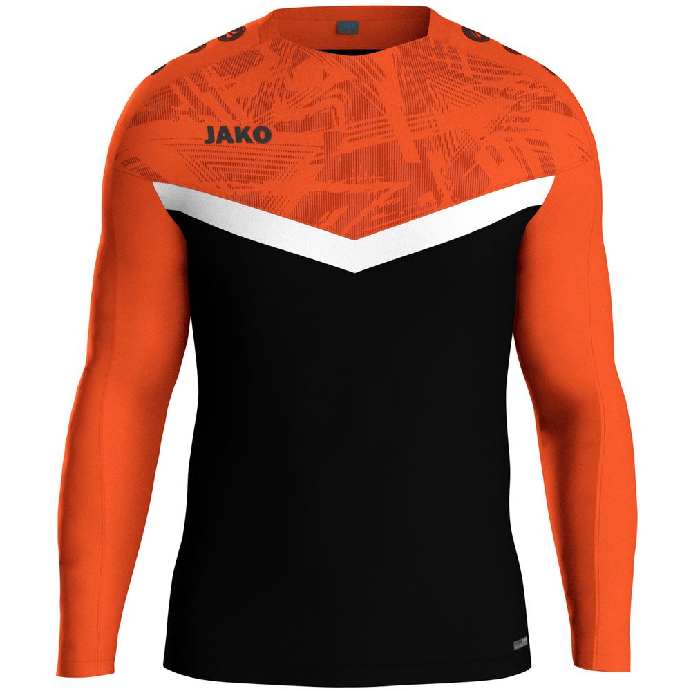 Jako Sweat Iconic - schwarz/neonorange