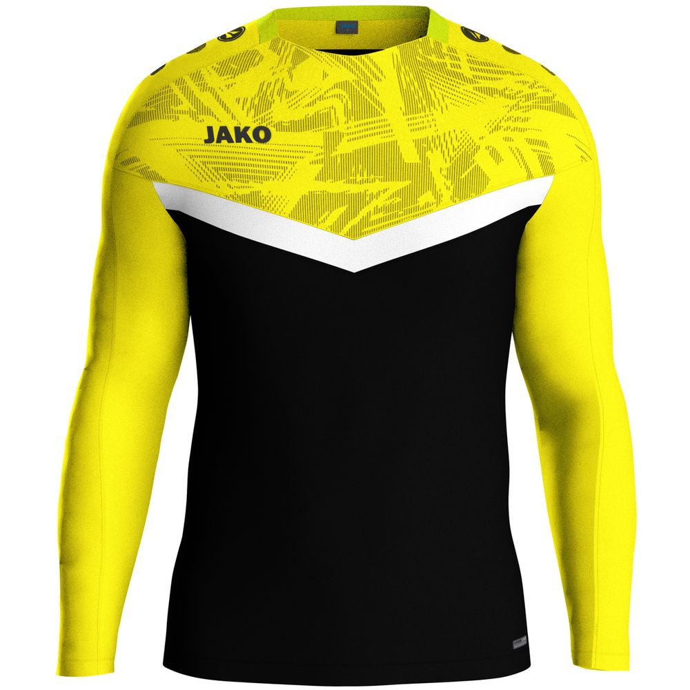 Jako Sweat Iconic - schwarz/soft yellow