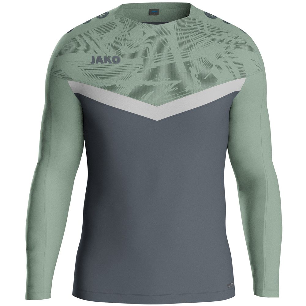 Jako Sweat Iconic - anthra light/mintgrün/soft grey