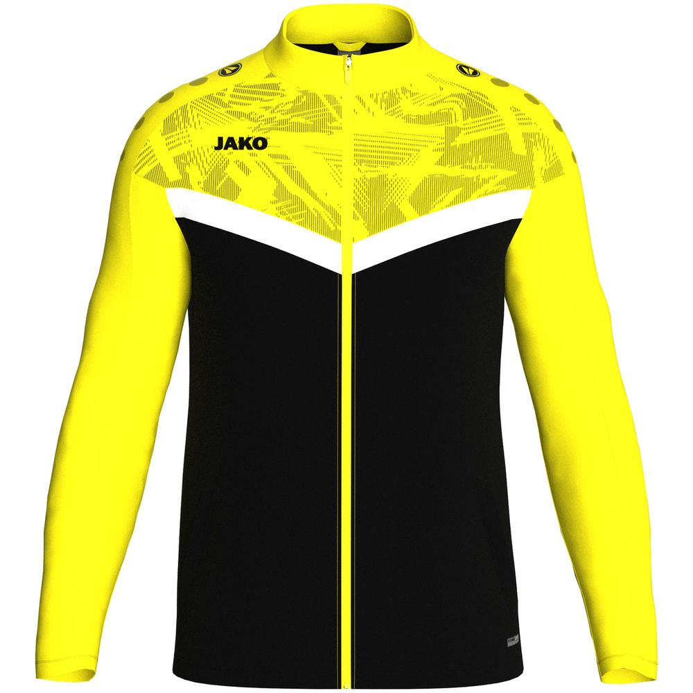 Jako Polyesterjacke Iconic - schwarz/soft yellow