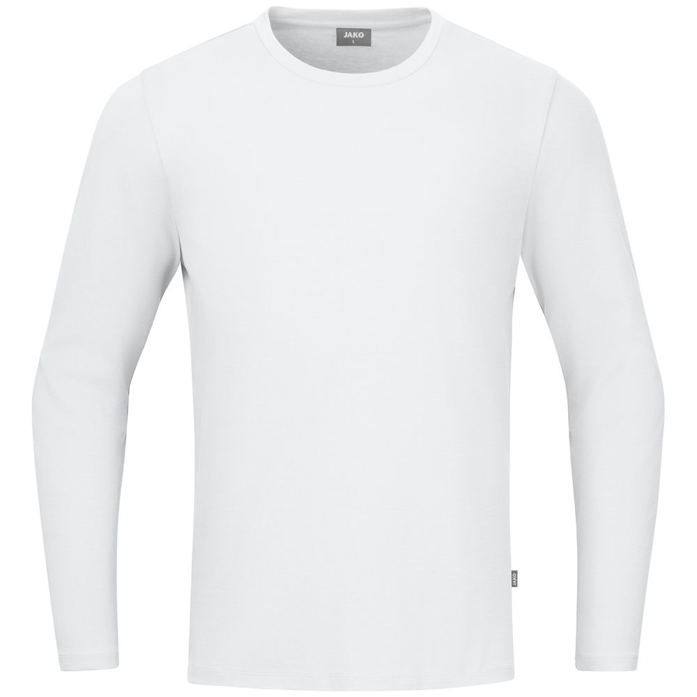 Jako Longsleeve Organic - weiß