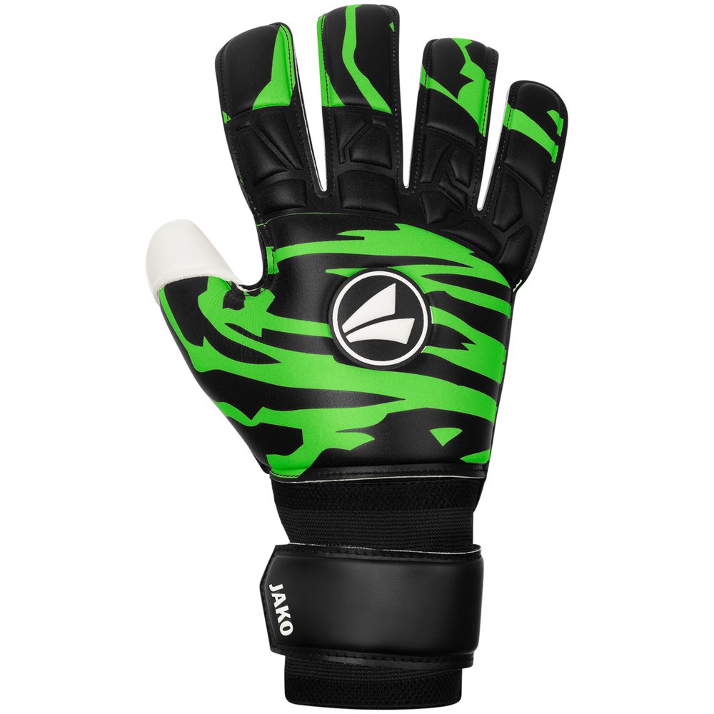 Jako Tw-Handschuh Animal Supersoft Nc - schwarz/neongrün