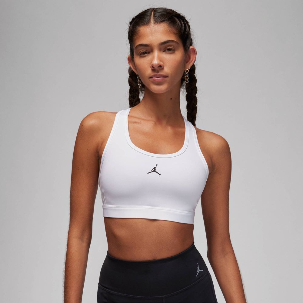 Nike W J Spt Jumpman Bra - white/stone mauve/black