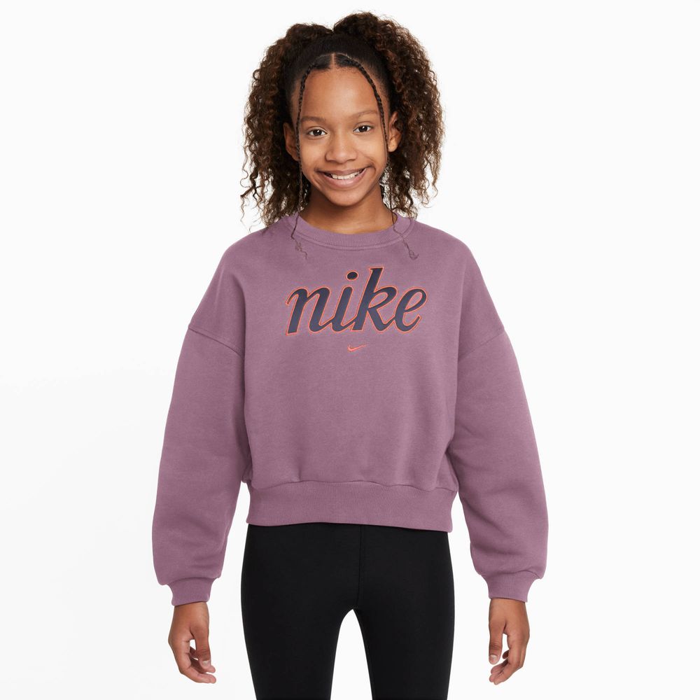 Nike Sportswear Club Kastenförmiges Fleece-Sweatshirt für ältere Kinder (Mädchen)