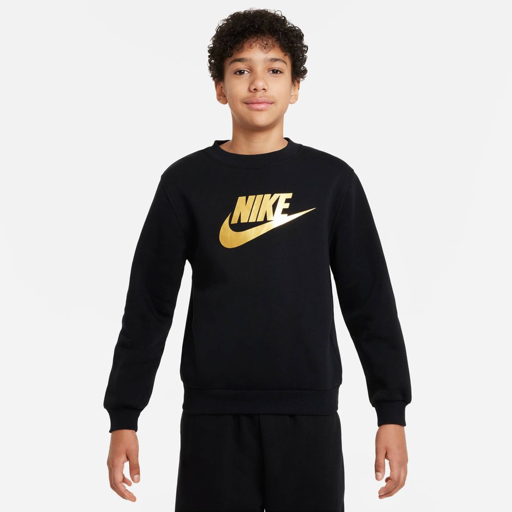 Nike K Nsw Club Flc Crew Gold Sweatshirt