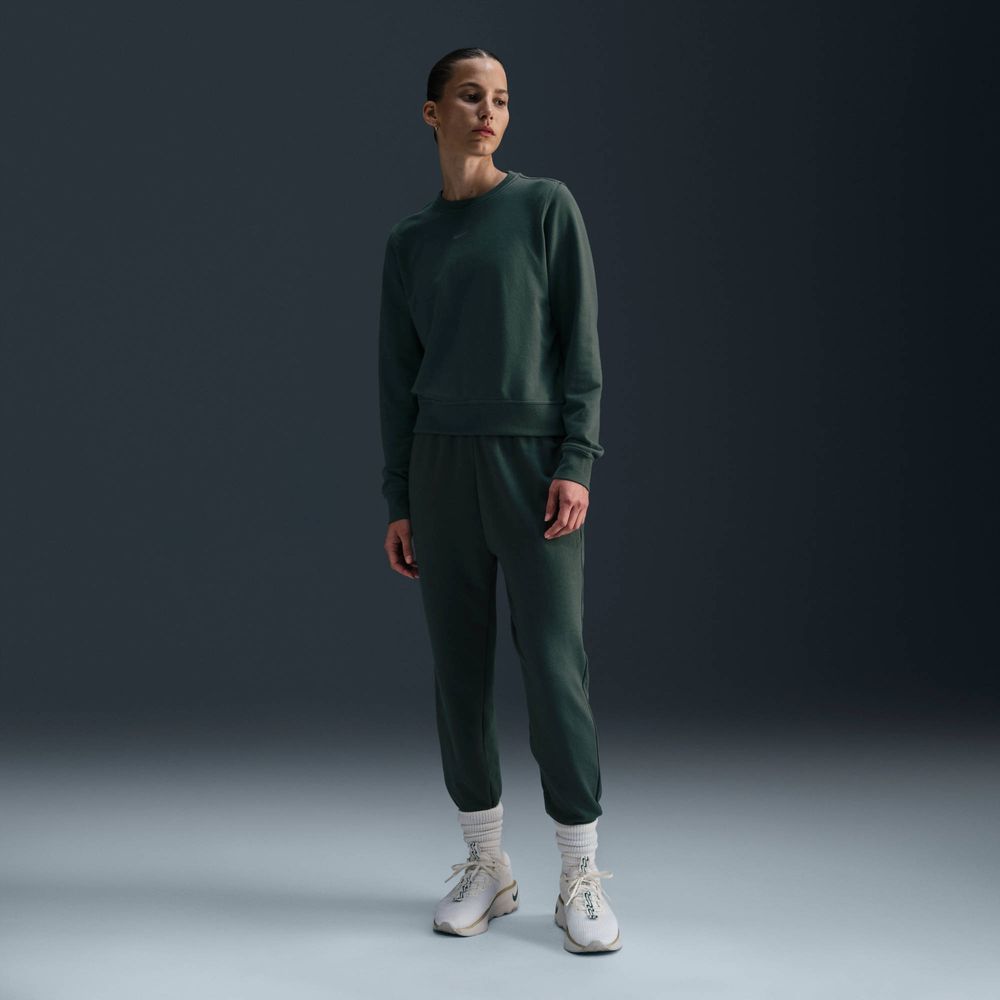 Nike Dri-FIT One French-Terry-Sweatshirt mit Rundhalsausschnitt für Damen