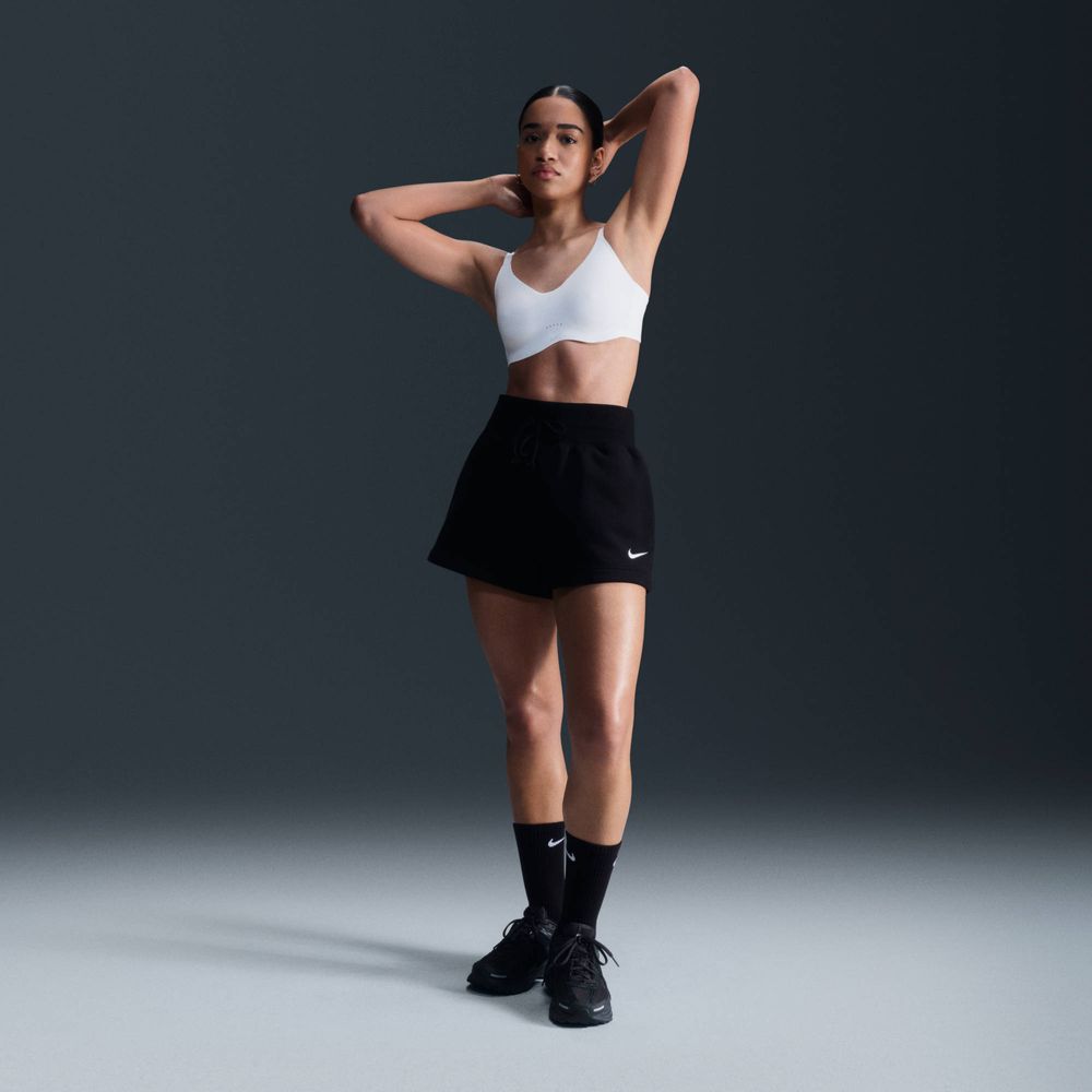 Nike Alate Minimalist Gepolsterter Sport-BH mit verstellbaren Trägern und leichtem Halt Damen - White / Cool Grey