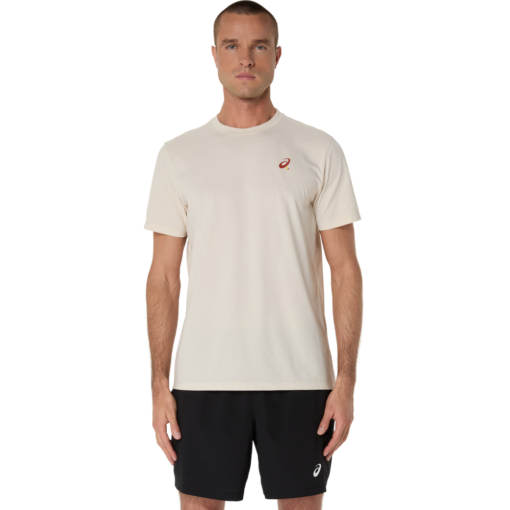 Asics Court Graphic Ss Top - birch