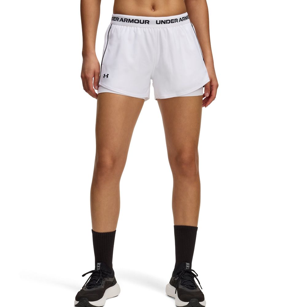 Under Armour Tech Play Up 2In1 Shorts - white
