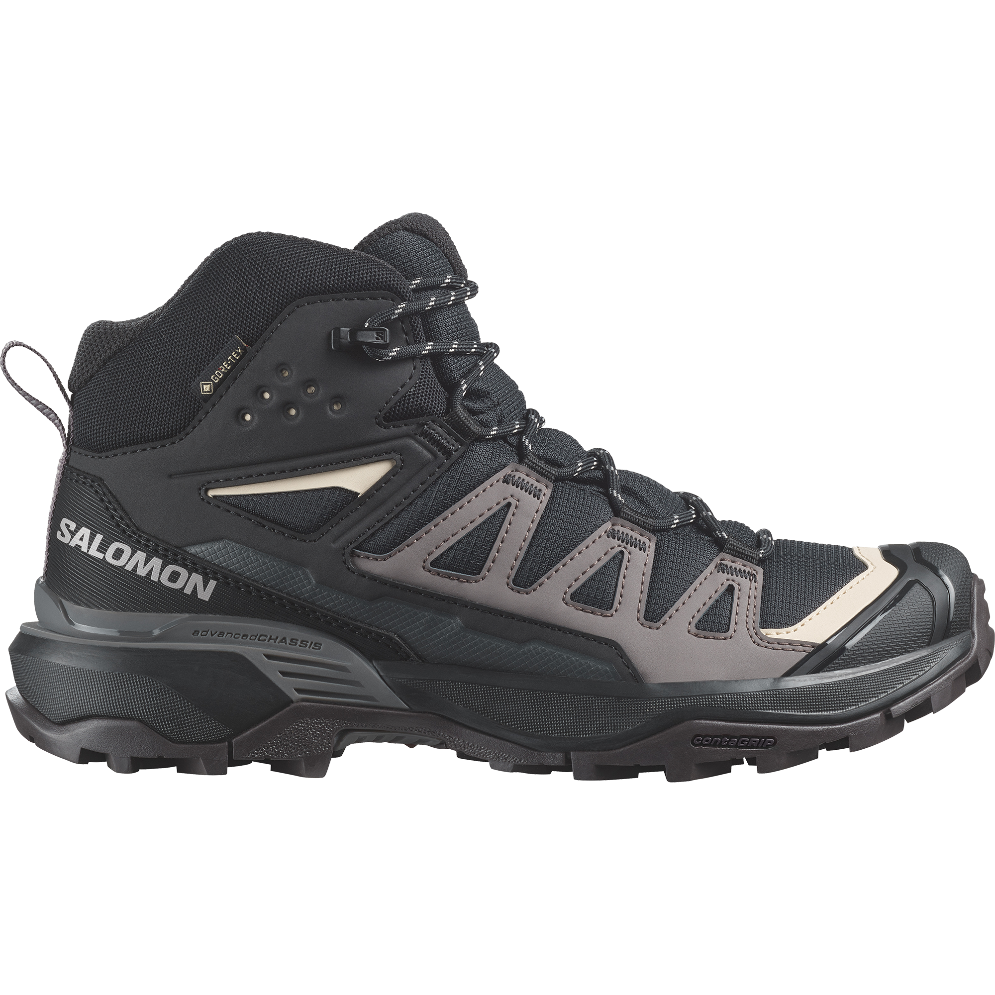 Salomon Shoes X Ultra 360 Mid Gtx W Bl - black/plum kitten/shale